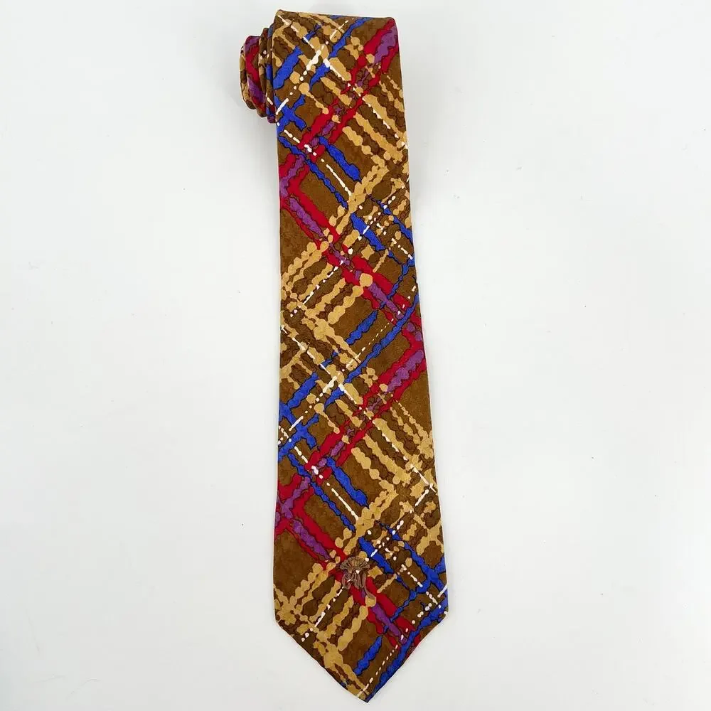 90s Countess Mara Silk Necktie 1990s Vintage Maximalist Statement Tie